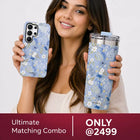 Vintage Floral Case With Insulated Tumbler - Samsung
