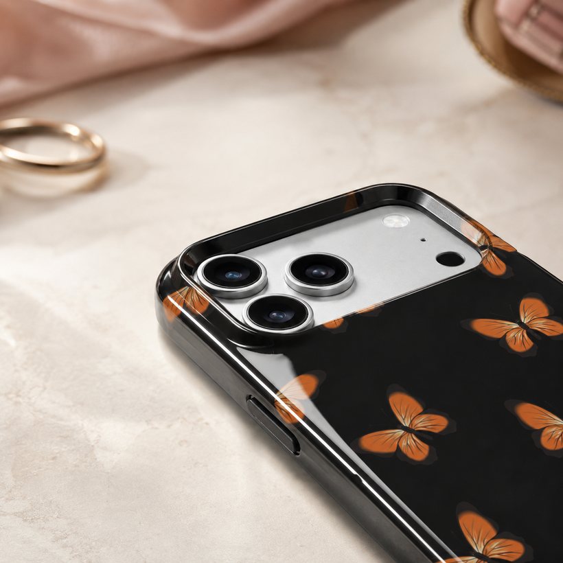 Raised camera lip · precision cutouts