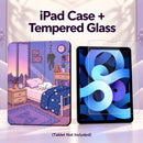 Starlit Bedroom Dreams iPad Case With Tempered Glass