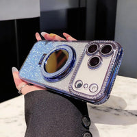 Elegant Glitter Shine Mirror Ring Case