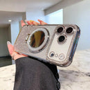 Elegant Glitter Shine Mirror Ring Case