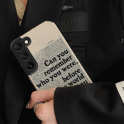 Inspiring Quote Phone Case - Samsung