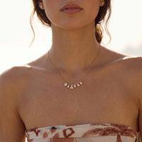 Lunessa Crystal Arc Necklace For Women