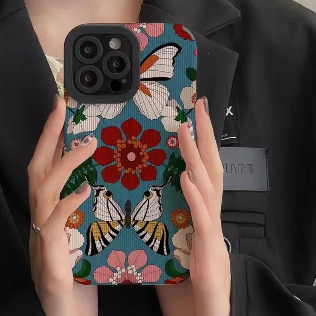 Butterfly Flowers Pattern Phone Case