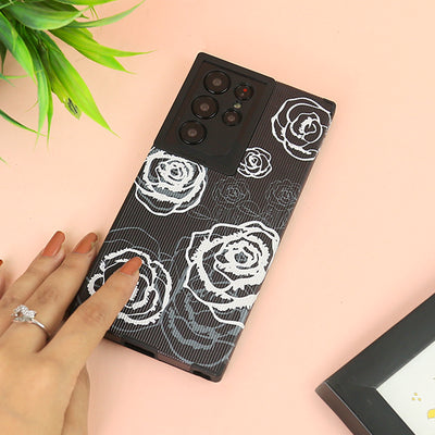 Luxury Rose Flower Design Case - Samsung