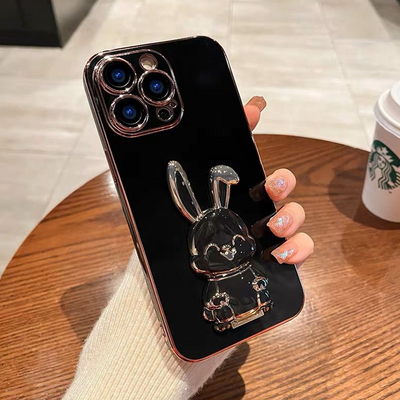 Luxury Plating Bunny Phone Gripper