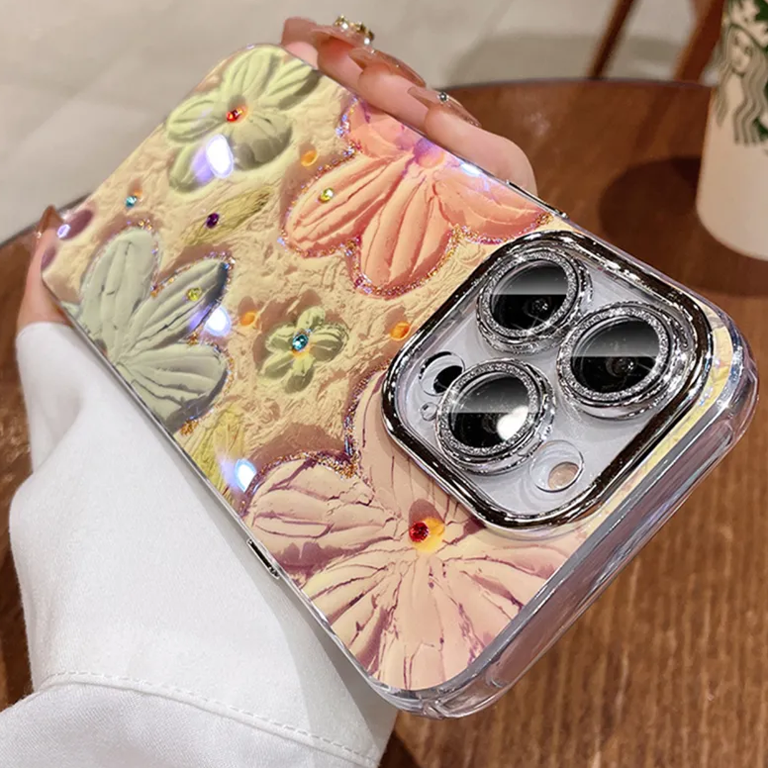 iPhone - Oil Painting Floral Print Cases