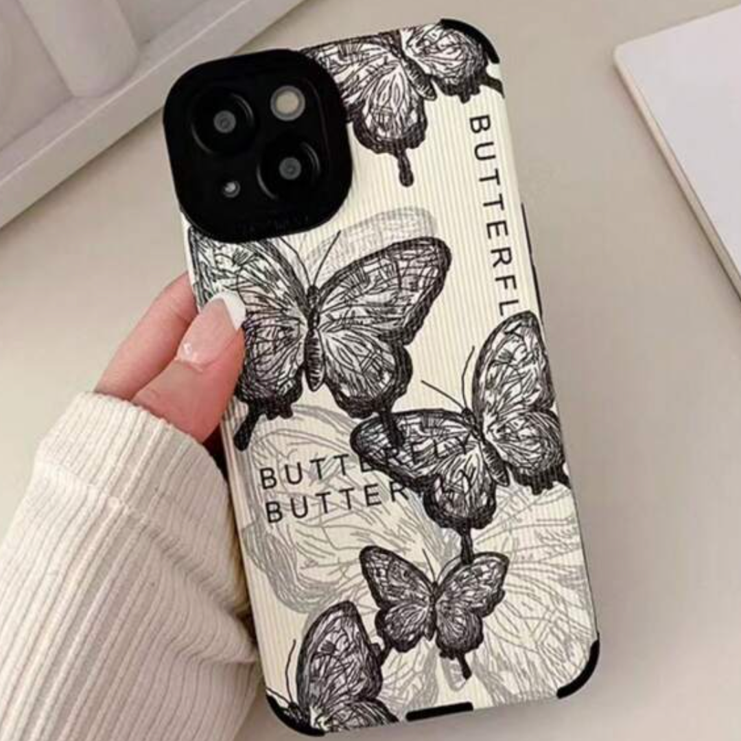 Butterfly Pattern Anti-Fall Phone Case
