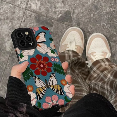 Butterfly Flowers Pattern Phone Case