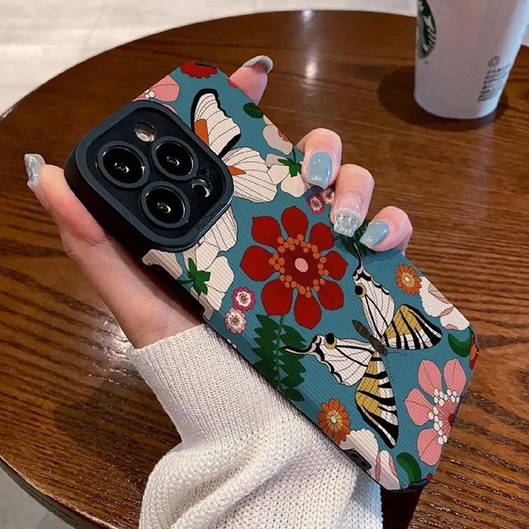 Butterfly Flowers Pattern Phone Case