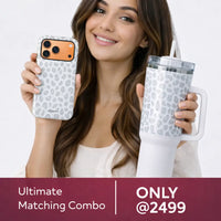 Soft Leopard Case With Insulated Tumbler