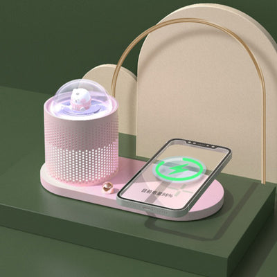 Cute Wireless Charger with Night Lamp