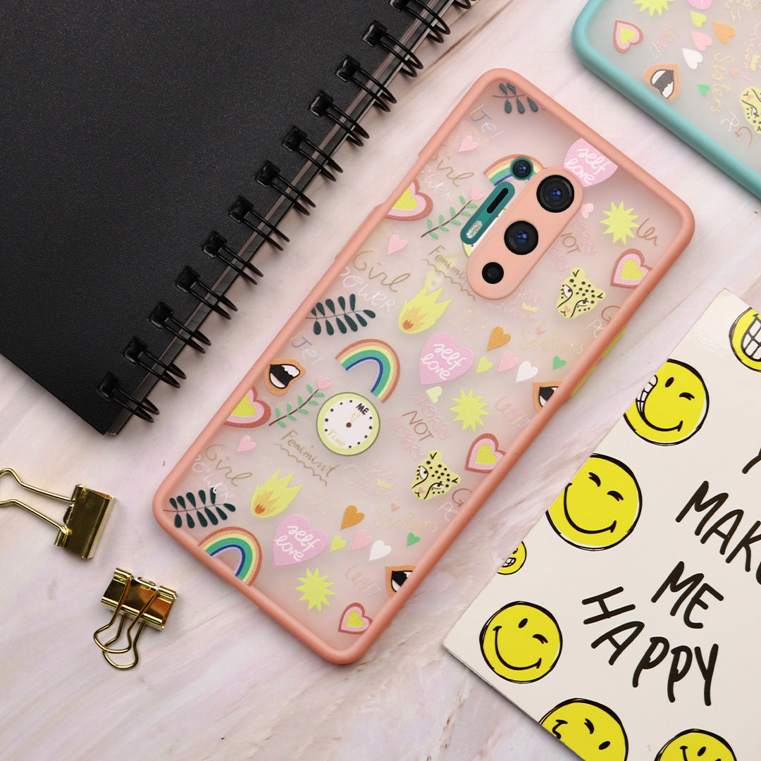 Emoji Printed Matte Finish Case - OnePlus