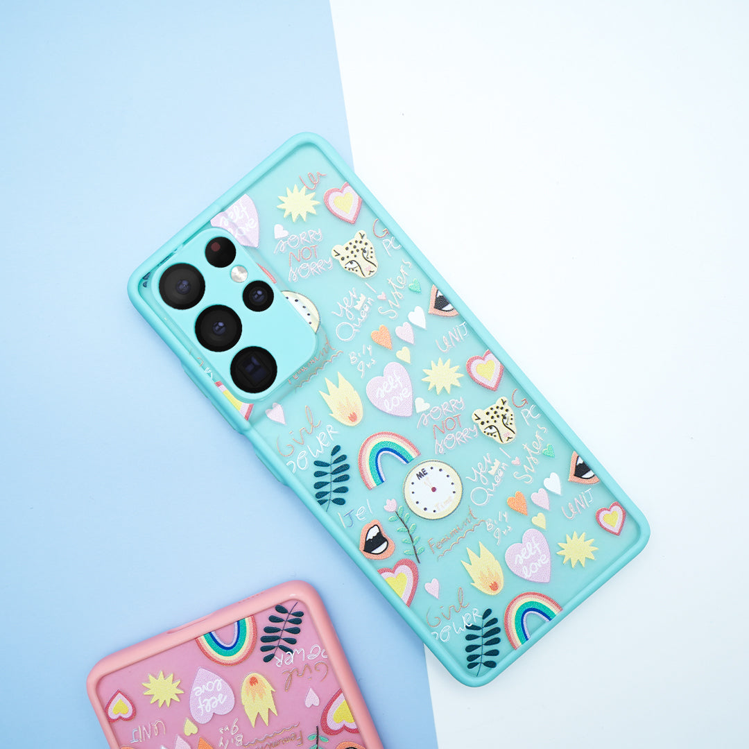 Emoji Printed Matte Finish Case - Samsung