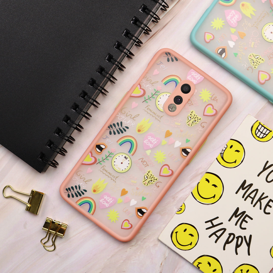 Emoji Printed Matte Finish Case - OnePlus