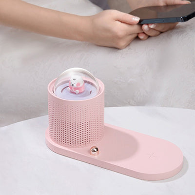 Cute Wireless Charger with Night Lamp