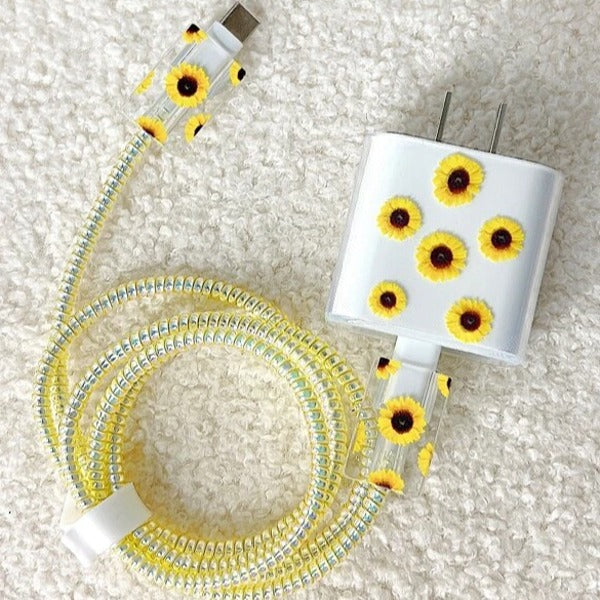Delight Sunflower Pattern Charger Protector Set
