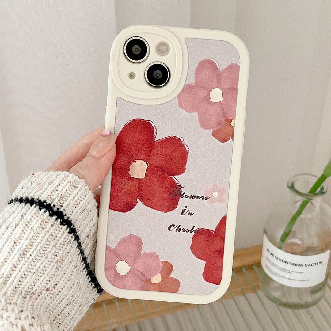 Korean Elegant Floral Phone Case iPhone - Main Image