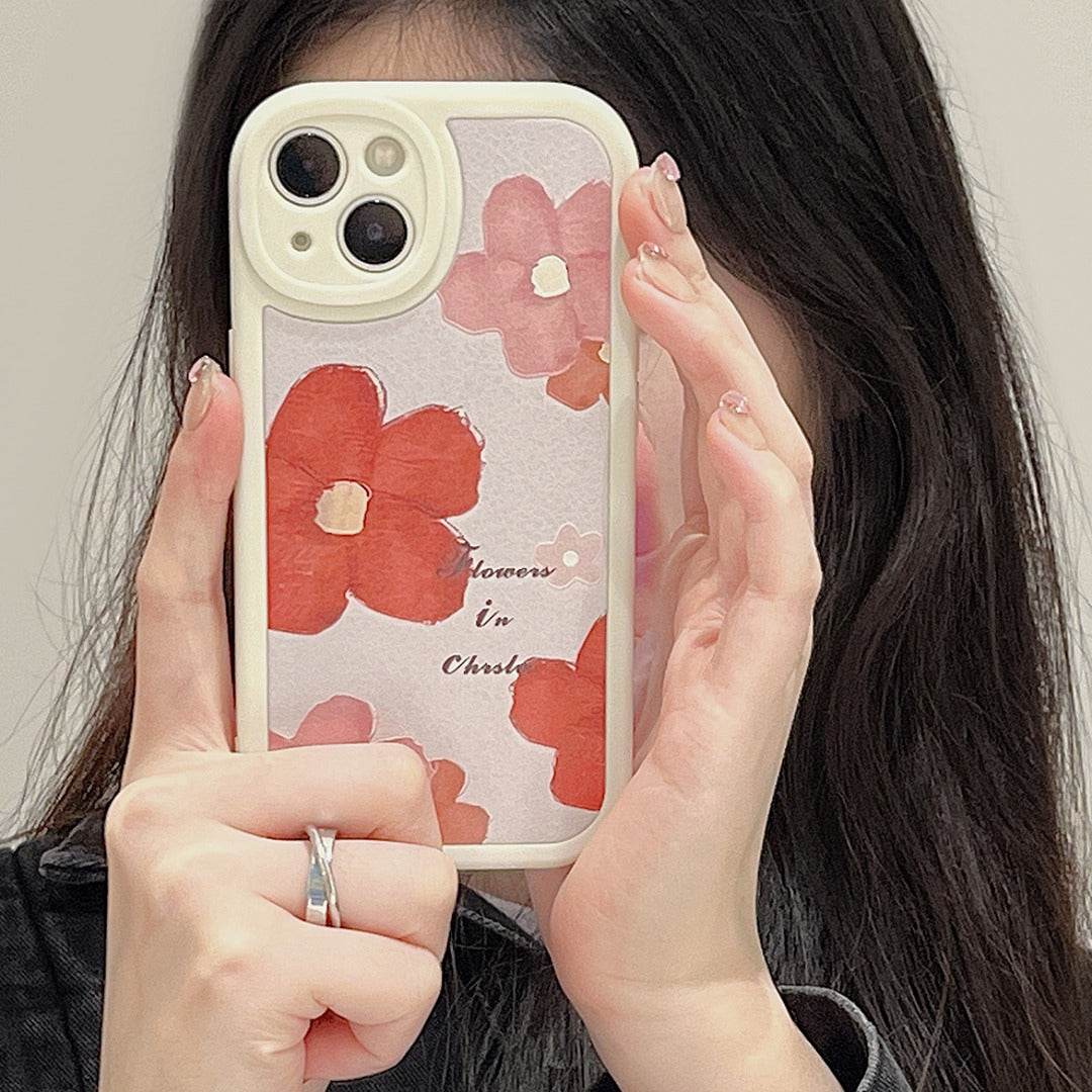 Korean Elegant Floral Phone Case Korean Elegant Floral Phone Case