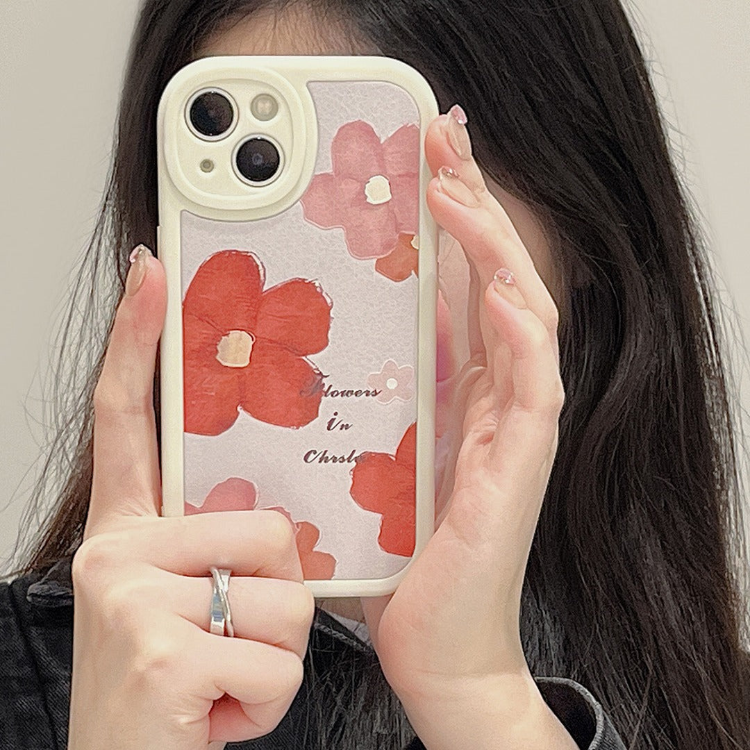 Korean Elegant Floral Phone Case
