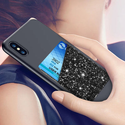 Black Bling Card Holder