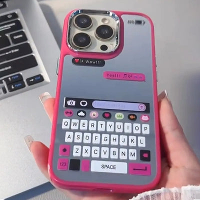 Adorable Chatting Text Keyboard Case