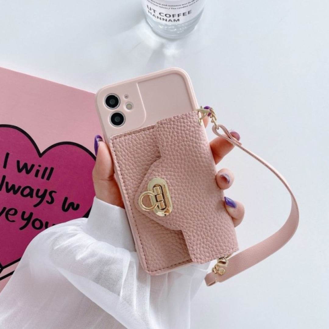 Buy Wrist Strap Soft Leather Wallet Case Online – Peeperly