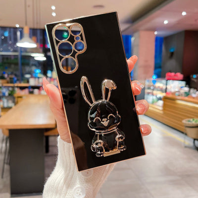 Luxury Plating Bunny Stand Case - Samsung