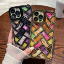 Colorful Plated Weave Pattern Case
