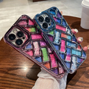 Colorful Plated Weave Pattern Case