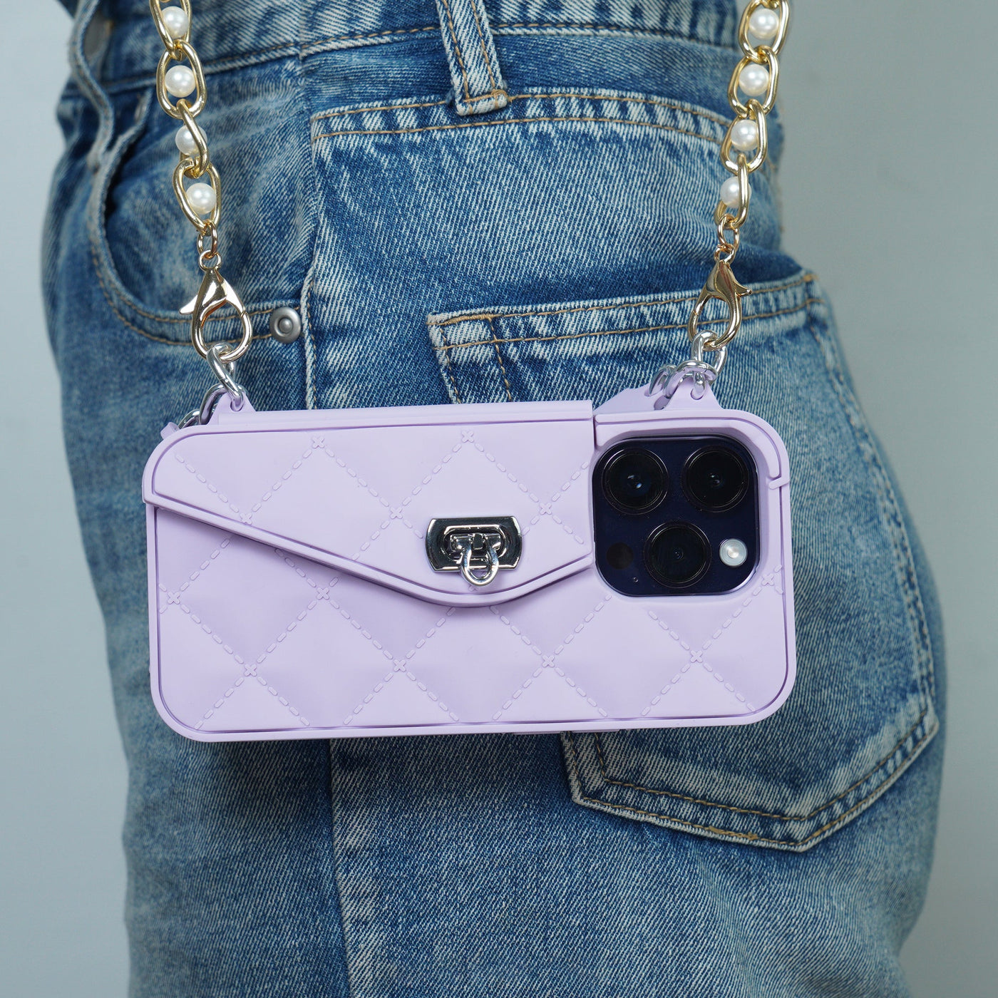 Premium Silicone Crossbody Girlish Handbag Wallet Case for Apple iPhon –  Planetcart