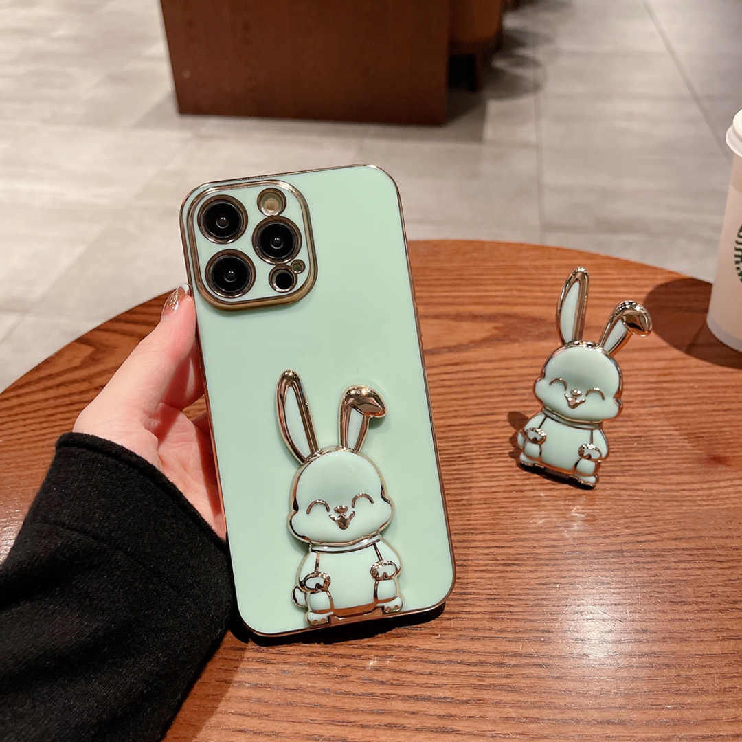 Luxury Plating Bunny Stand Case