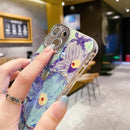 Glitter Dot Lens Floral Phone Case