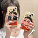 Playful Shinchan Cartoon Phone Case