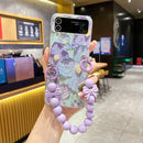 Oil Painting Floral Elegance Phone Case with Cute Bracelet - Samsung