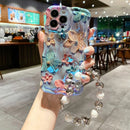 Antique Floral Elegance Phone Case with Bracelet