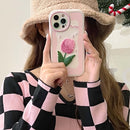 3D Tulip Embroidery Phone Case