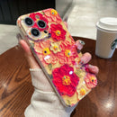 Radiant Floral Glitter Lens Phone Case