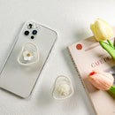 Unique Shape Pearl Flower Phone Gripper