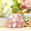 Luxe Rhinestone Jelly Handbag Keychain