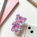 3D Crystal Bear Phone Gripper