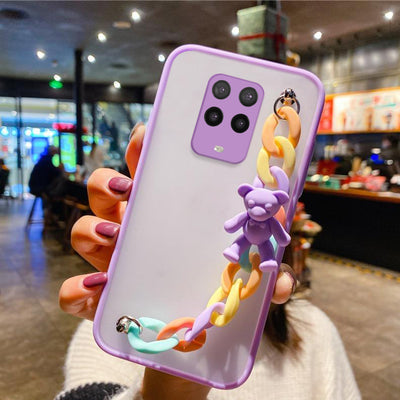 Cute 3D Bear Bracelet Shockproof Case - Redmi