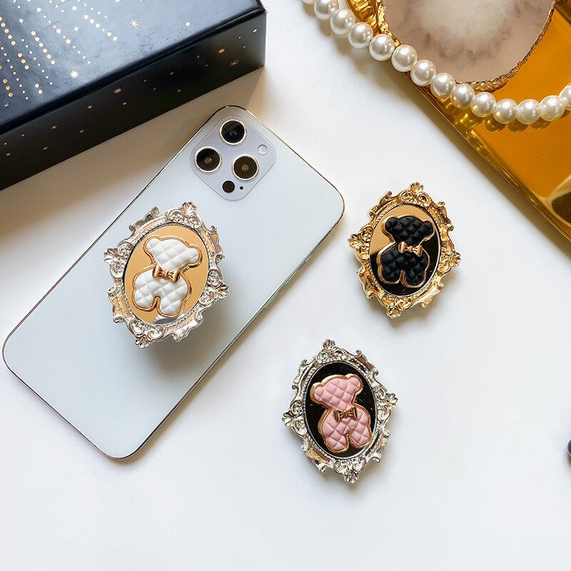 Retro Korean Teddy Pop Socket