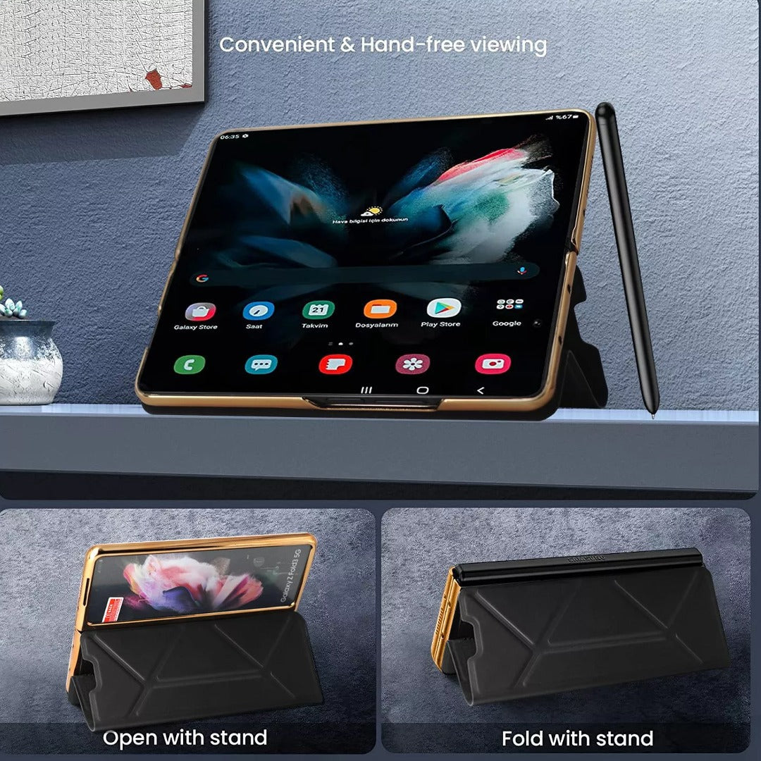 Galaxy Z Fold3 Magnetic Flip for Fold with Pen Slot Case