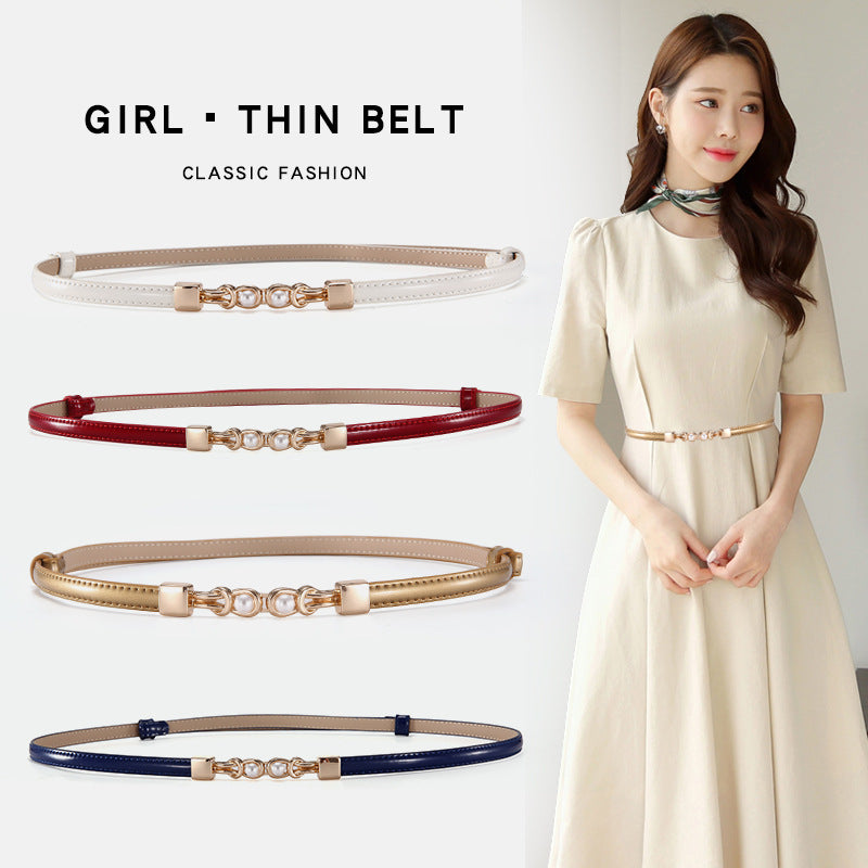 Luxury Pearl Sash Belt