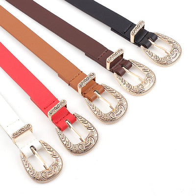 Artistry Engraved Buckle Waist Belt