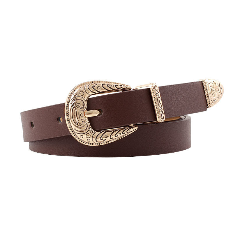 Artistry Engraved Buckle Waist Belt