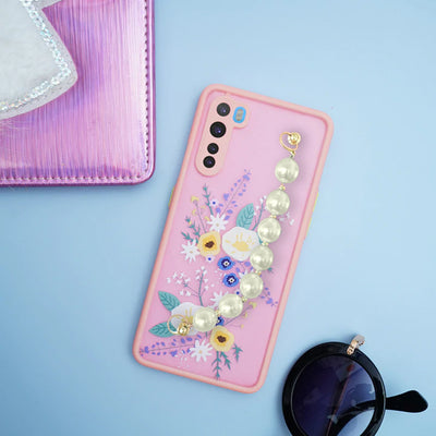 Wildflower Floral Print Matte Finish with Bracelet Case - OnePlus