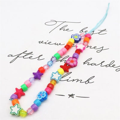 Star - Colorful Beaded Phone Charm