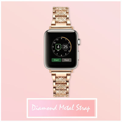 Diamond Metal Strap for Apple Watch [38/40/41MM]